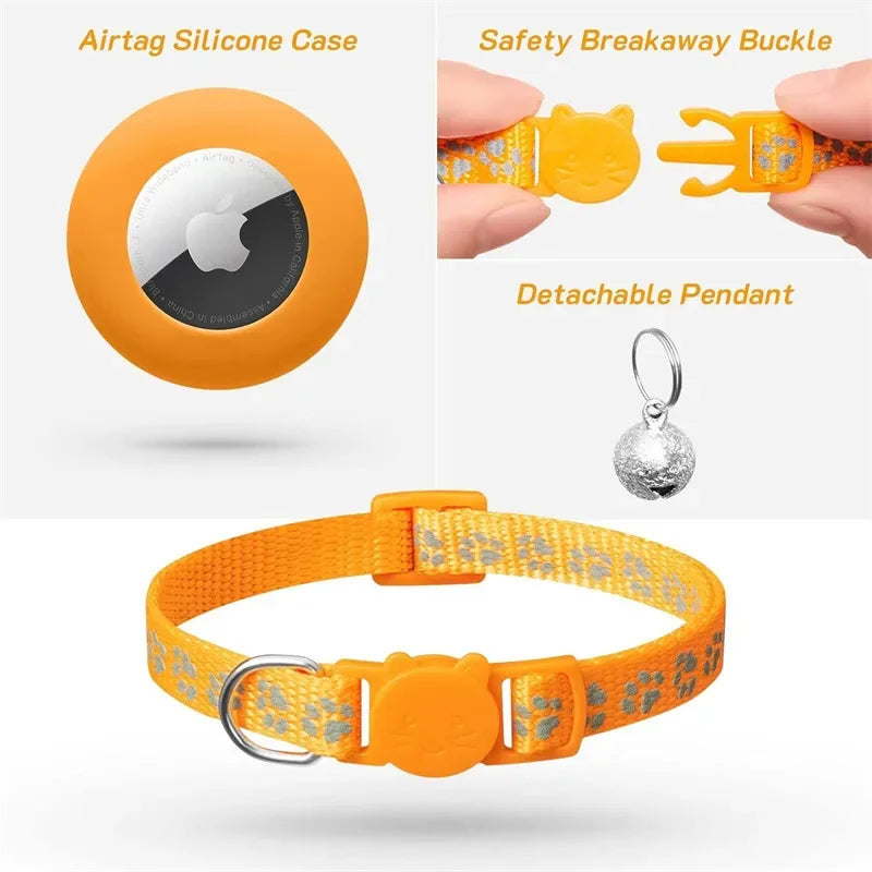 AirTag Cat Collar with Bell
