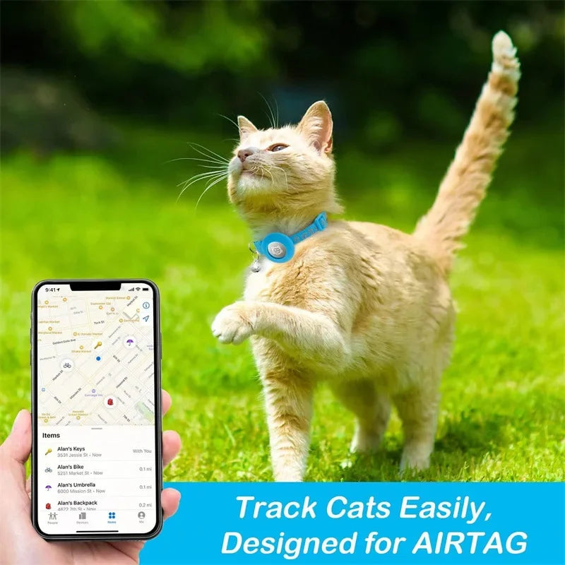 AirTag Cat Collar with Bell