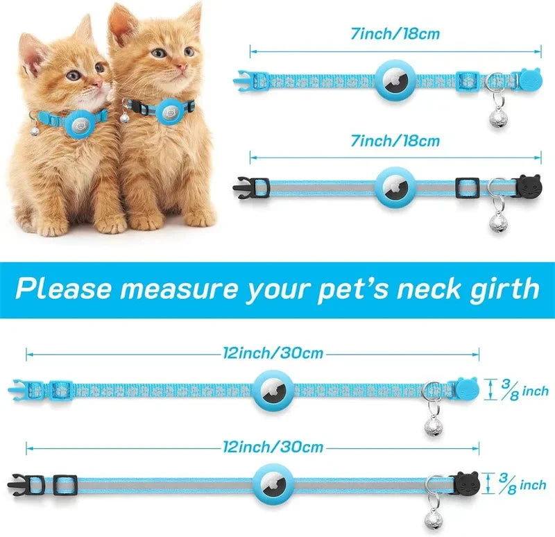 AirTag Cat Collar with Bell