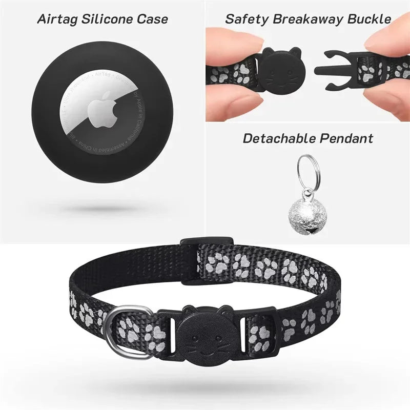 AirTag Cat Collar with Bell