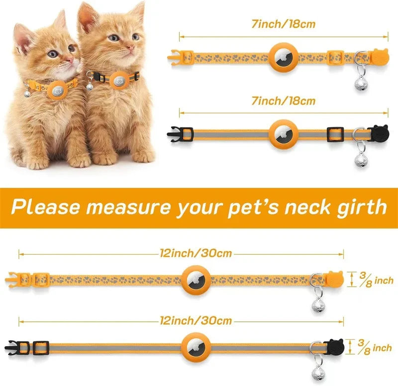 AirTag Cat Collar with Bell